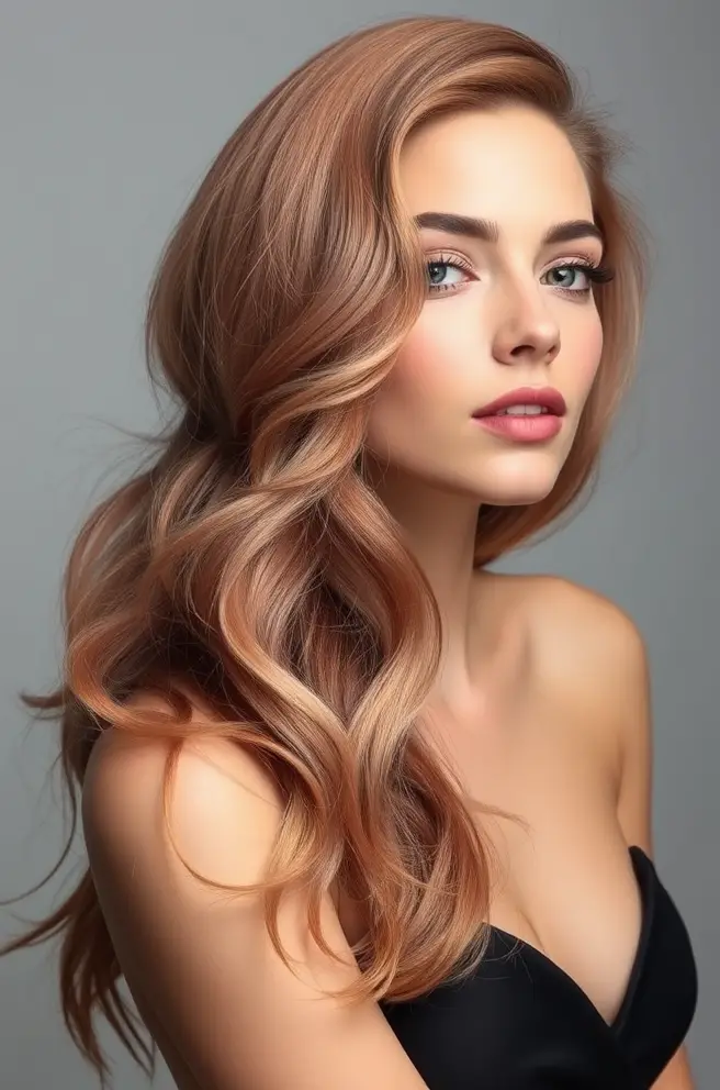 Elegant Rose Gold Ombre Hair for Subtle Glam