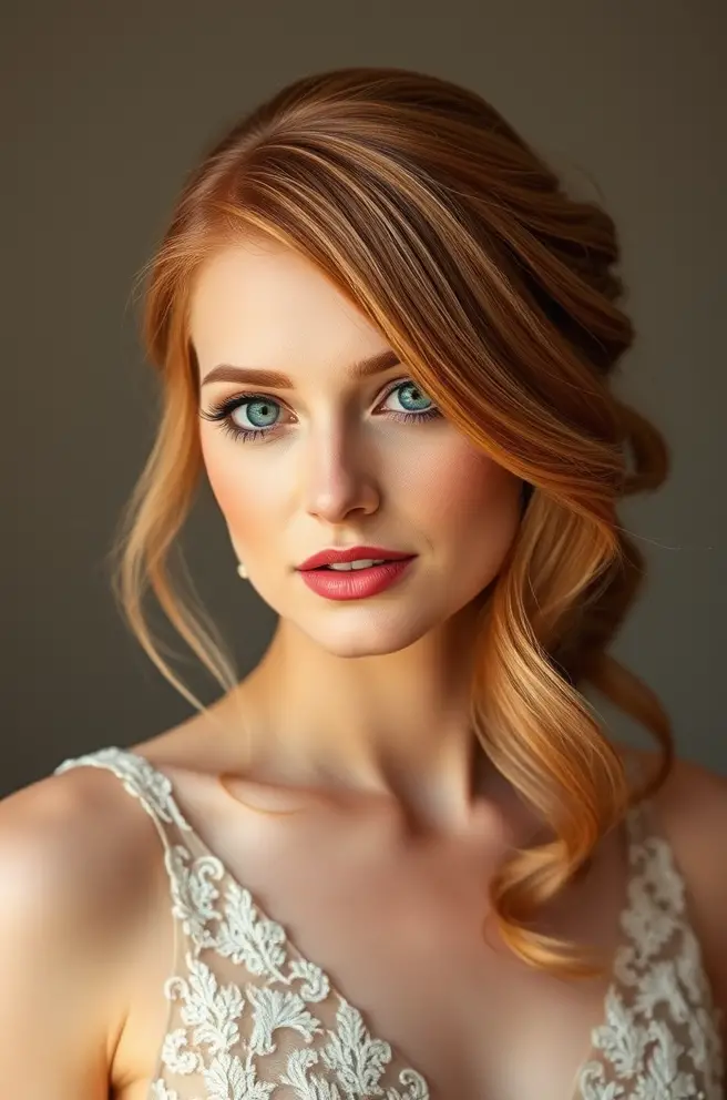 Elegant Strawberry Blonde Hair for Special Occasions