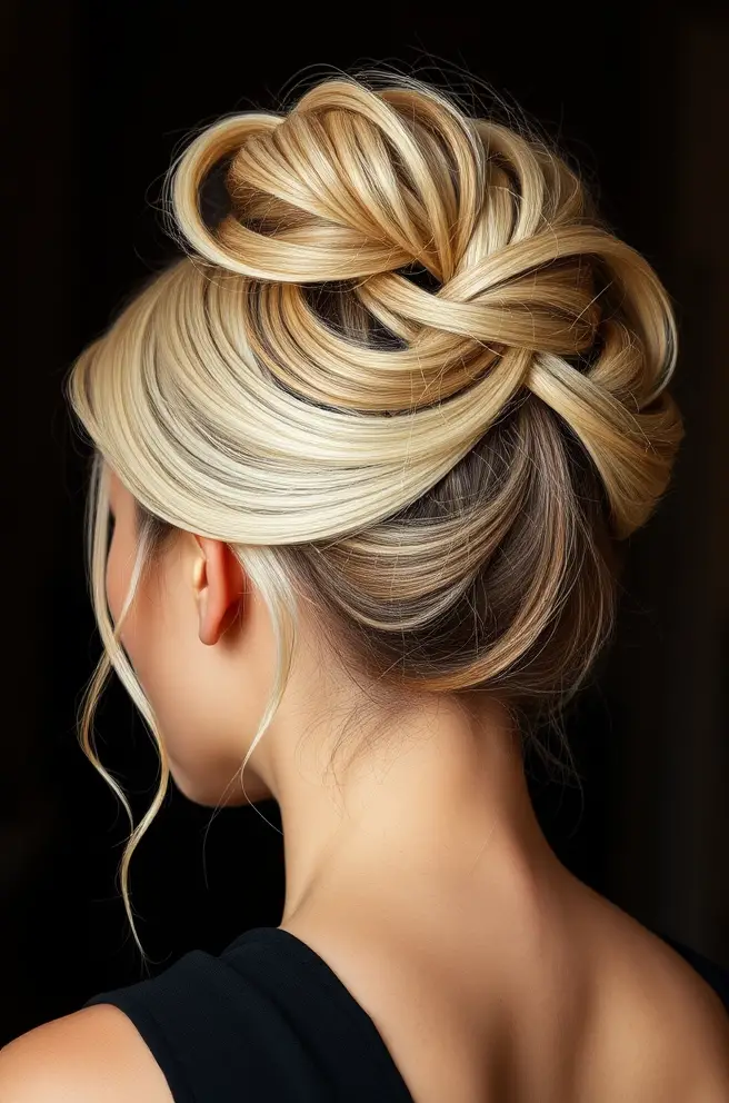 Elegant Updo for Dirty Blonde Hair