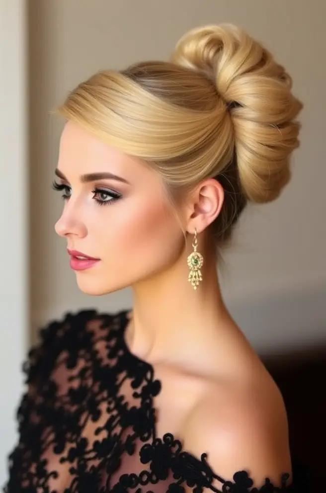 Elegant Updos for 4A Hair