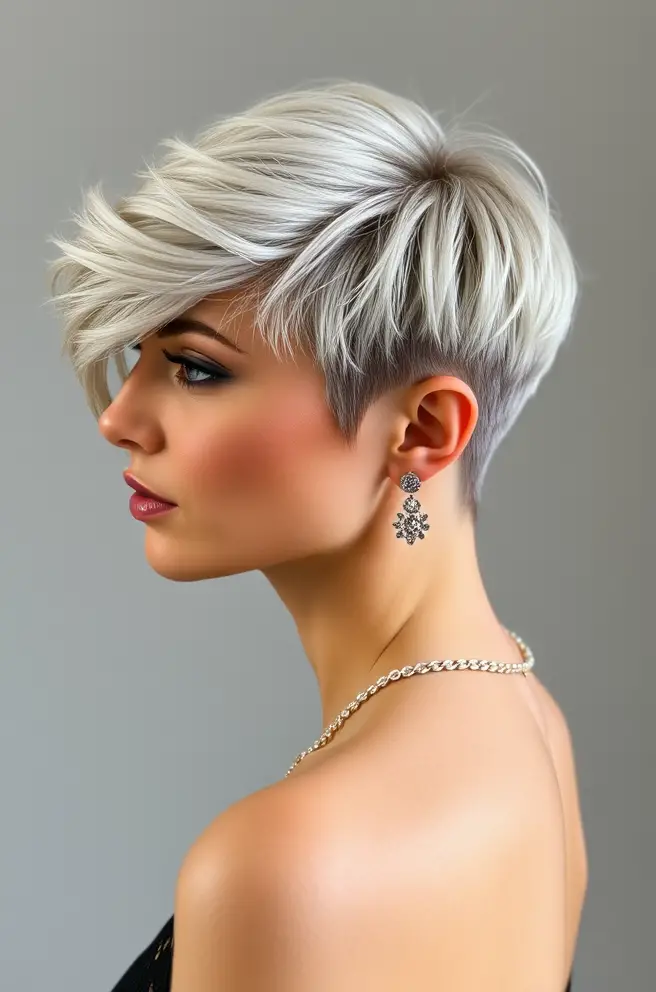 Elegant Wolf Cut Short Hair for Special Occasions