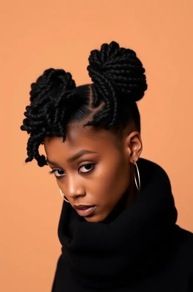 Eye-Catching Bantu Knots for 3A Hair