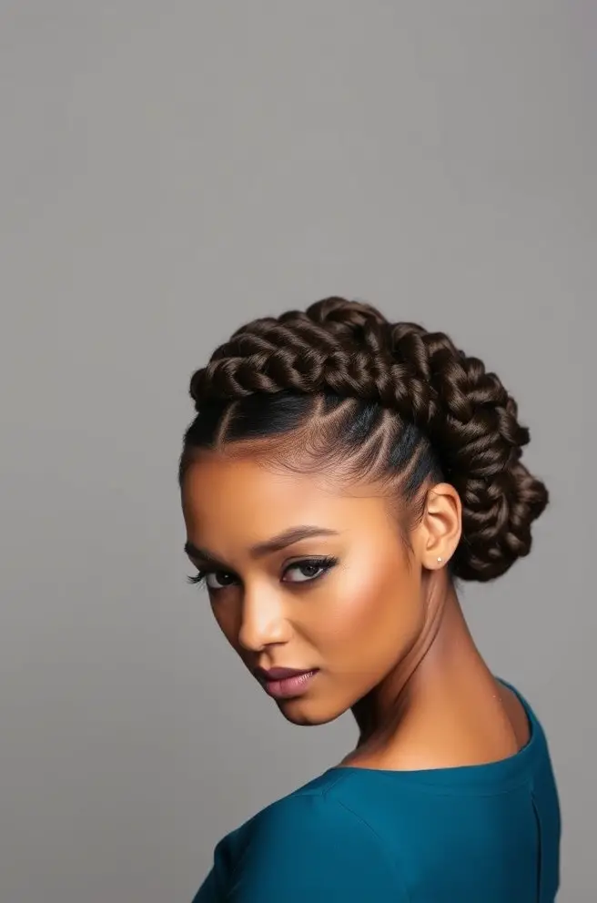 Fenty Hair: Chic Braided Updo for Special Occasions