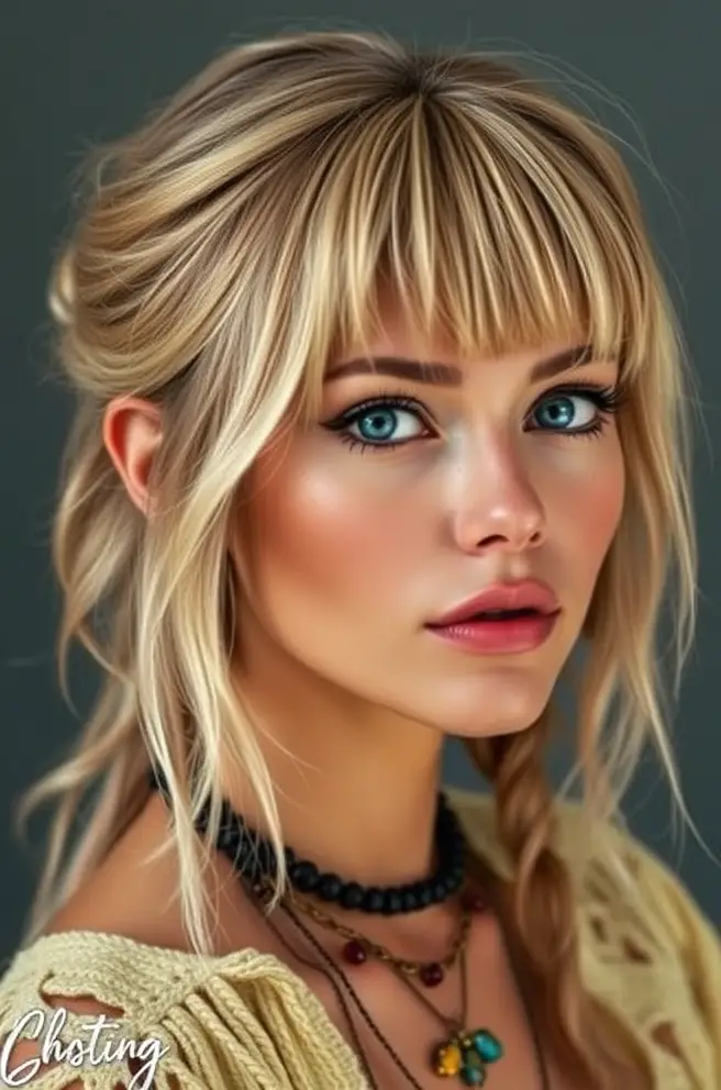 Fringe Hair Styles for a Chic Bohemian Look