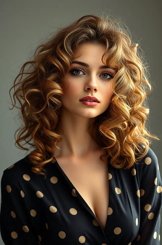 Frizzy Hair: Vintage-Inspired Loose Curls for Timeless Glam