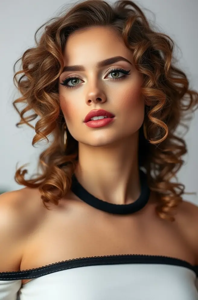 Glamorous Low Fade Curly Hair Vision for Red Carpet Events