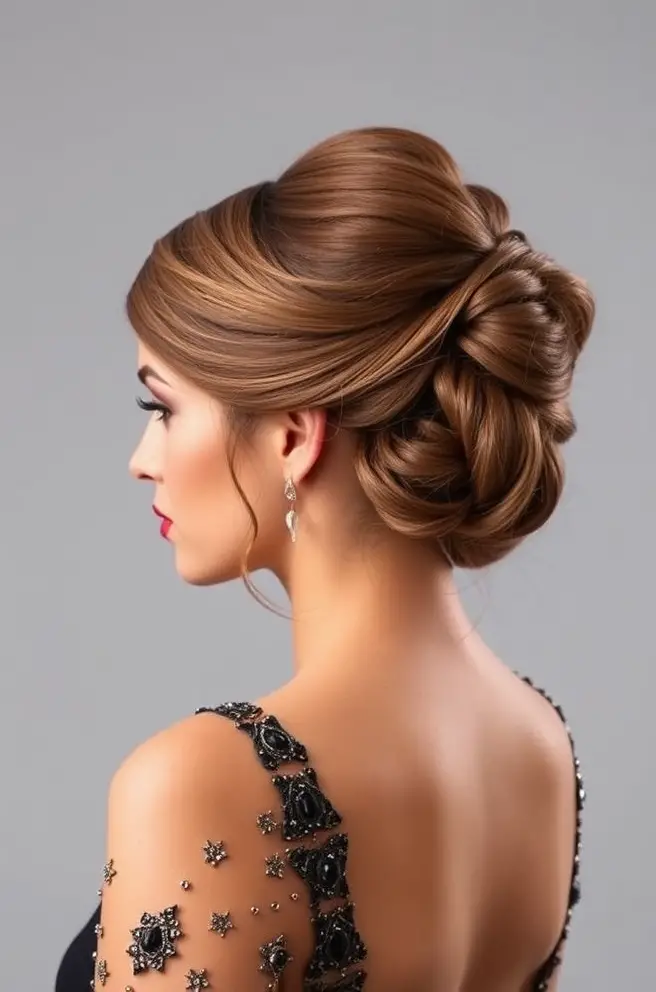 Glamorous Shoulder Length Hair Updos for Special Events