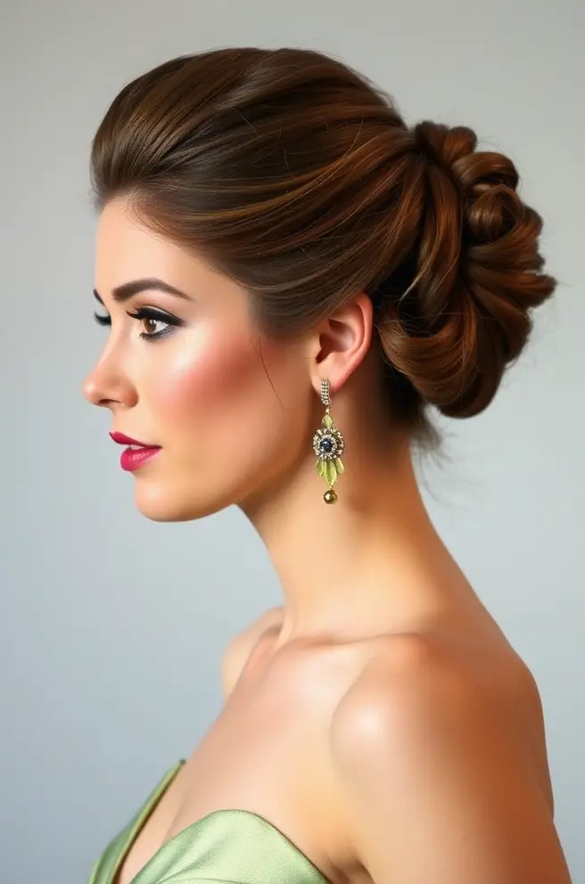 Glamorous Wicks Hair Updo for Formal Events