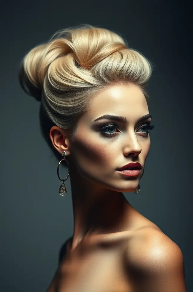 Glamorous Wiggins Hair Updo