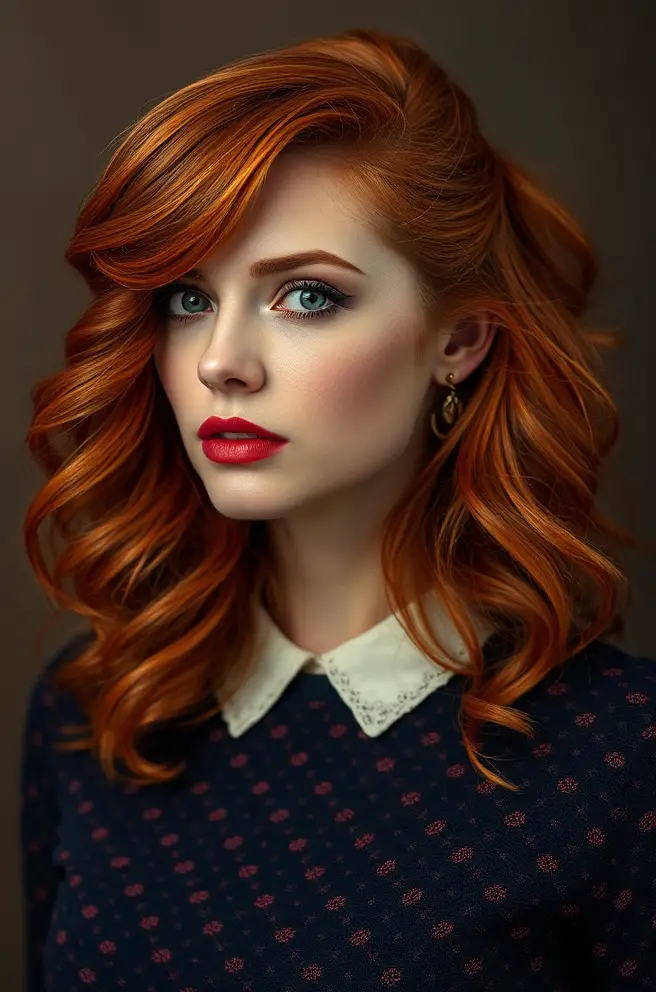 Gorgeous Copper Hair Color for Vintage Vibes