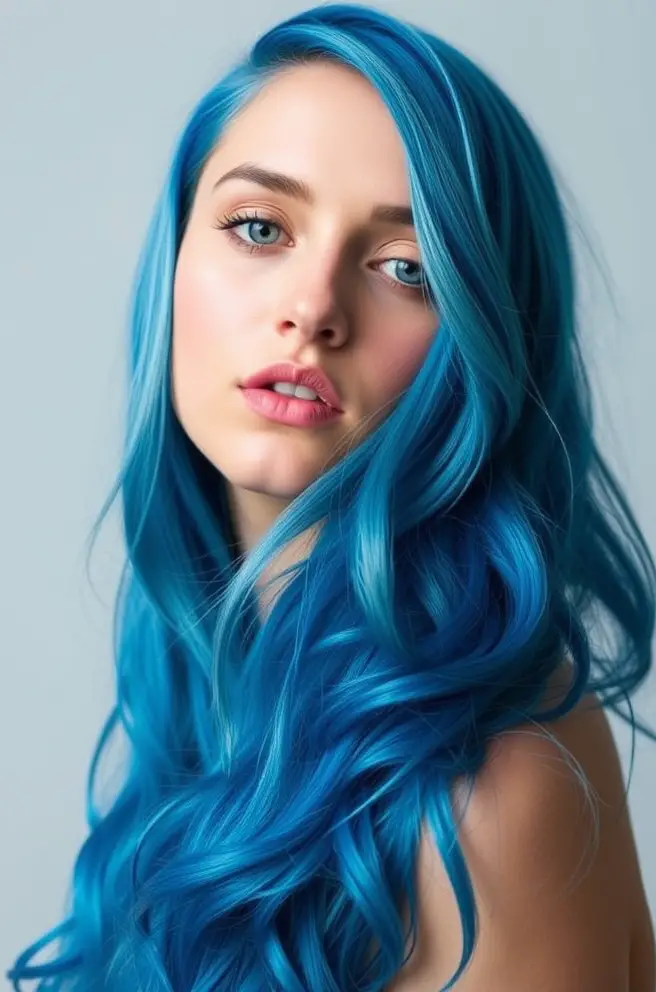 Gorgeous Long Blue Hair Ideas for Bold Women