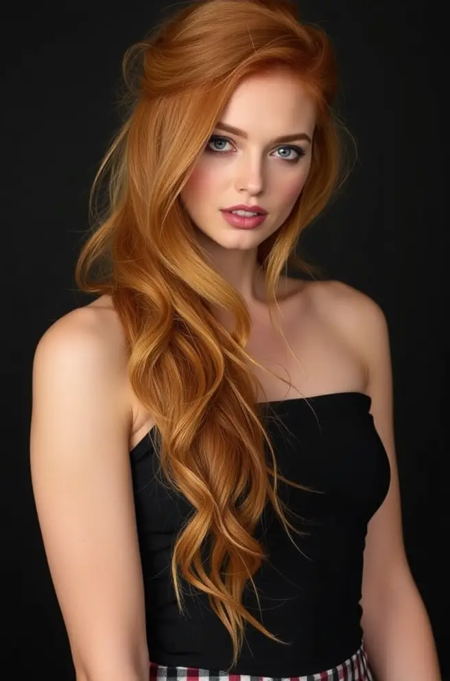 Half-Up Styles for Ginger Hair