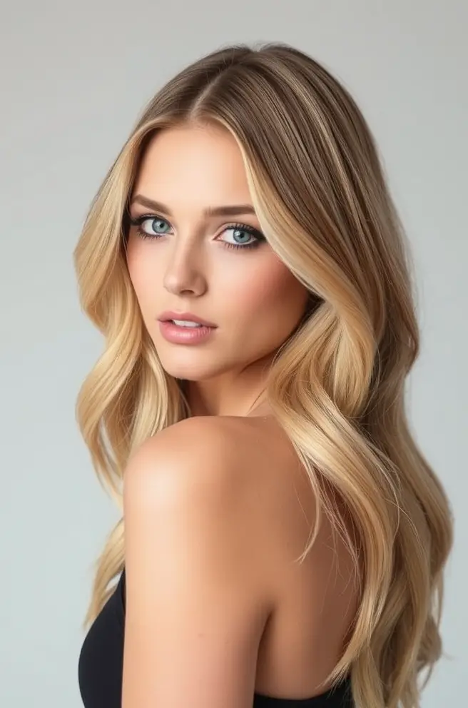 Honey Blonde Hair with Subtle Ombre