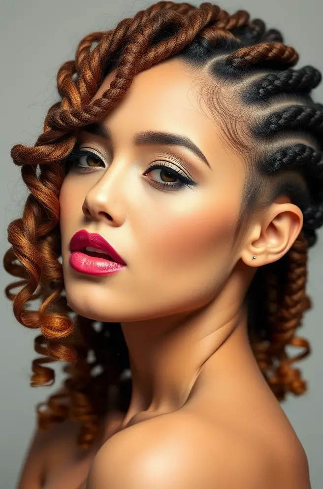 Intricate Passion Twist Hair Patterns for Artistic Flair