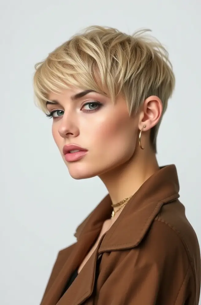 Layered Pixie Haircut for a Bold and Confident Choice