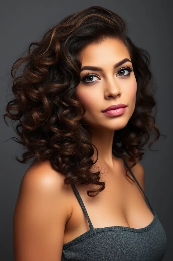 Low Taper Curly Hair Featuring Defined Curls