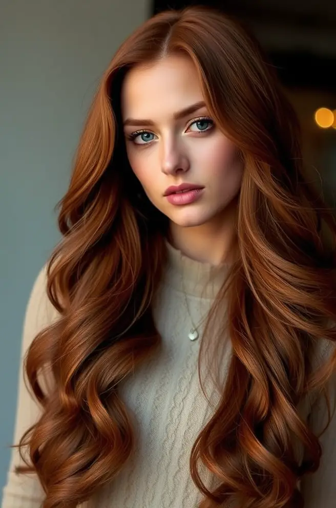 Luscious Long Copper Hair Styles to Inspire You