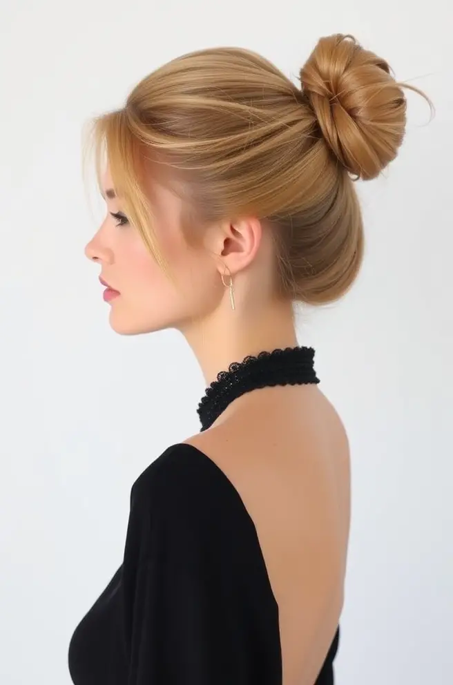 Messy Bun Ideas for Honey Blonde Hair