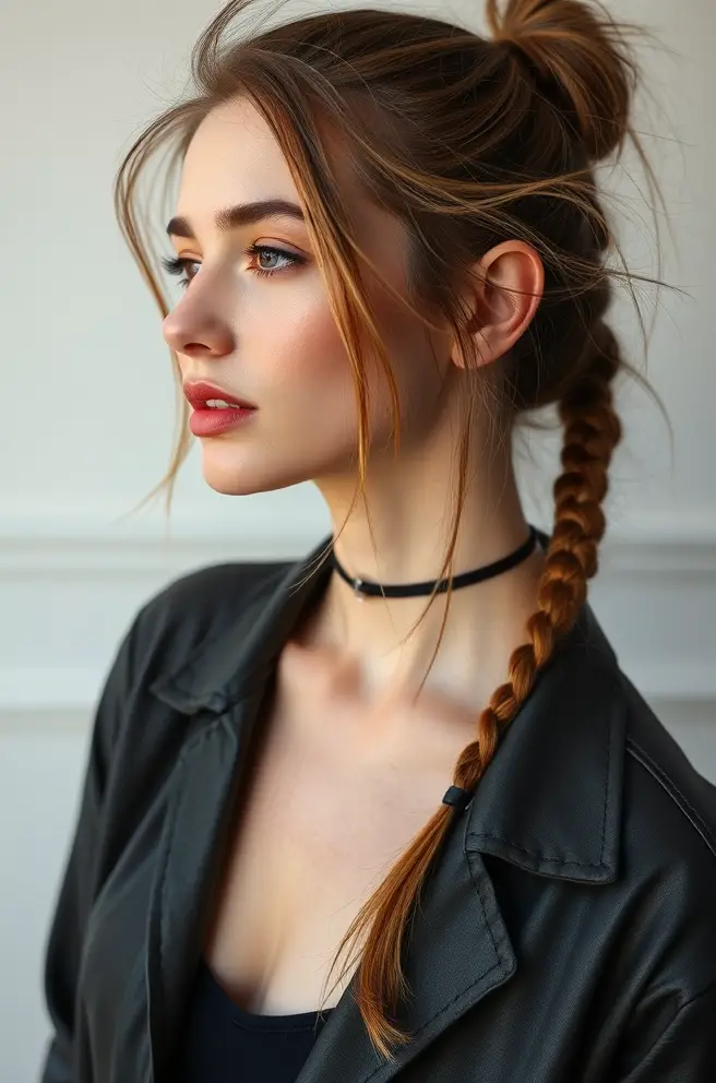 - Messy Rat Tail Hair for a Laid-Back Style