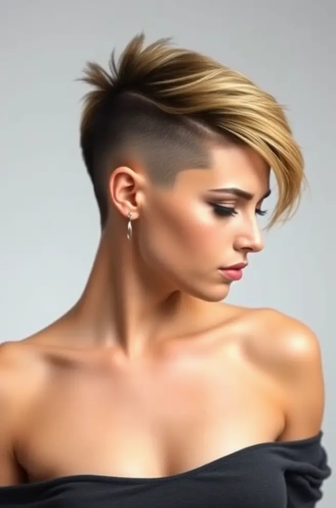 Modern Undercut Short Hair Cut Design