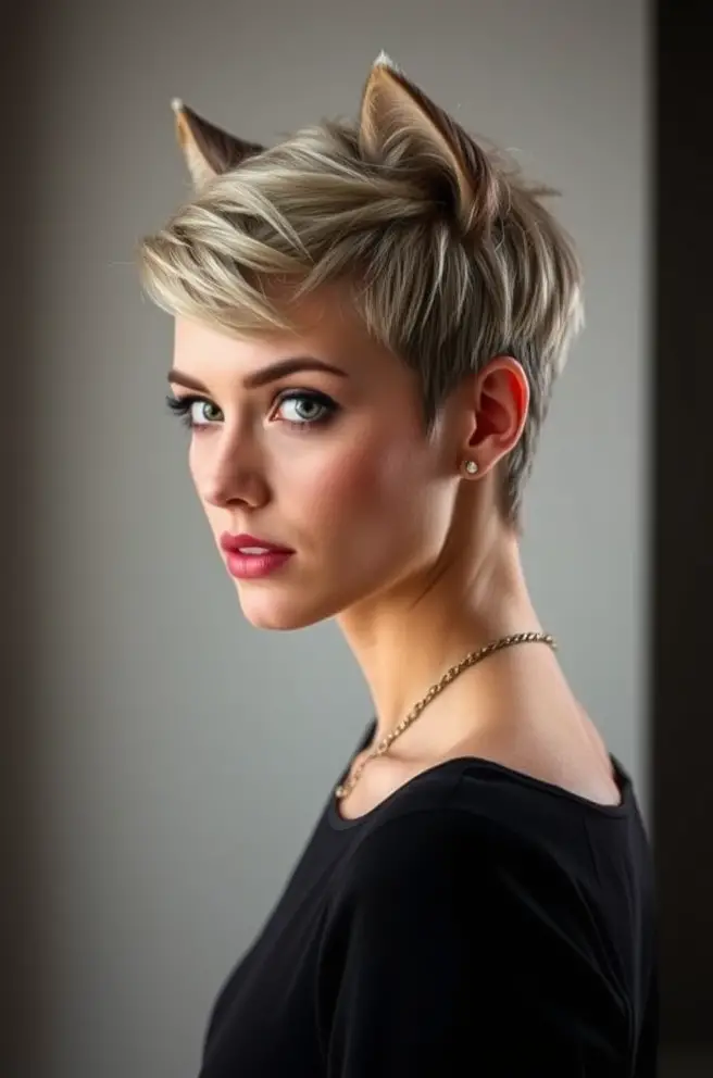 Modern Wolf Cut Short Hair for a Chic Look