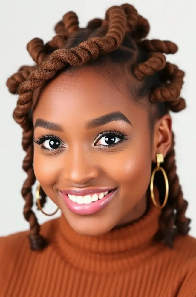 Playful 3C Hair Twists for a Fun Look