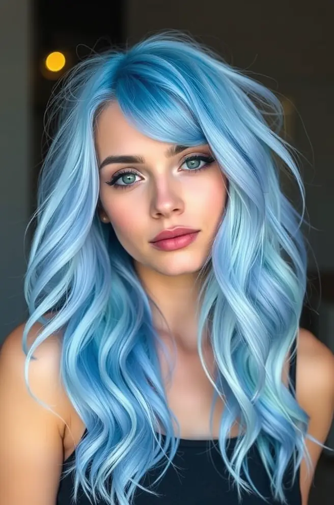 Playful Pastel Blue Hair Trends to Embrace