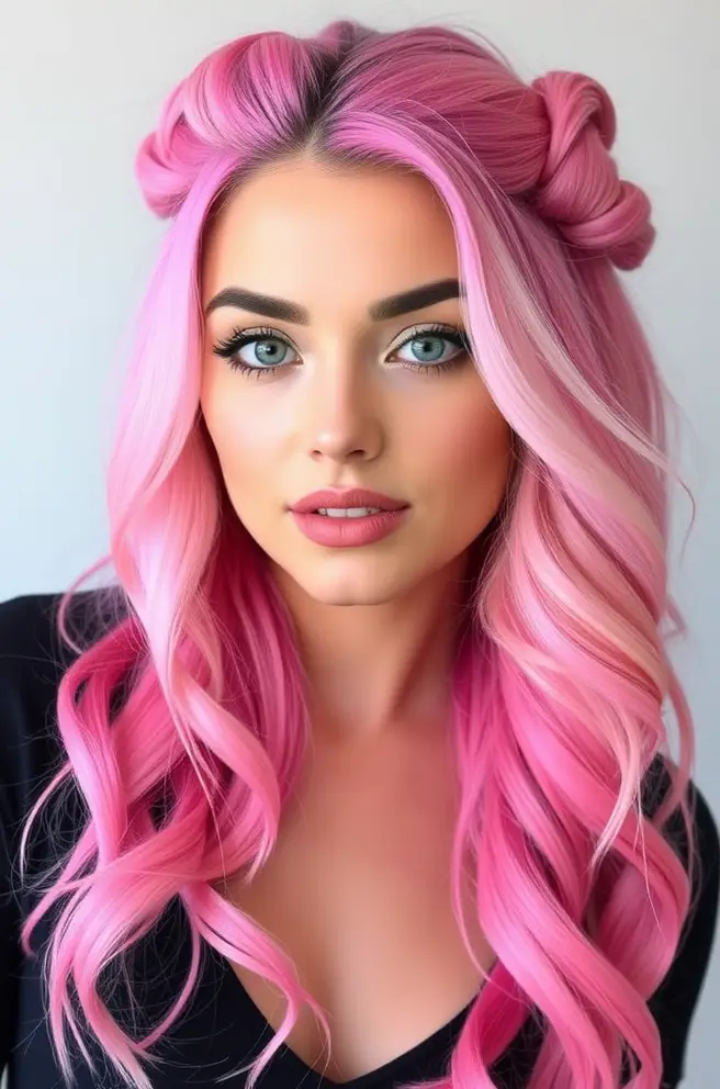 - Playful Pink Ombre Hair for a Fun Twist