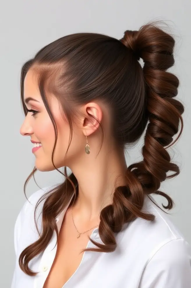 Playful Ponytails Perfectly Suited for 3A Hair