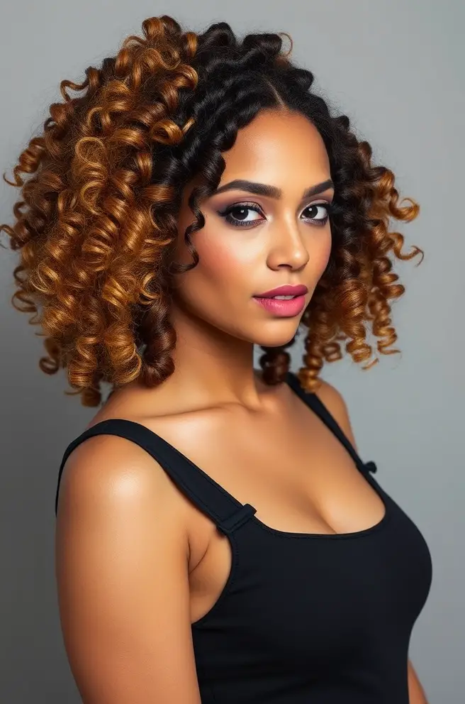 Playful and Fun Spiral Perm Hair