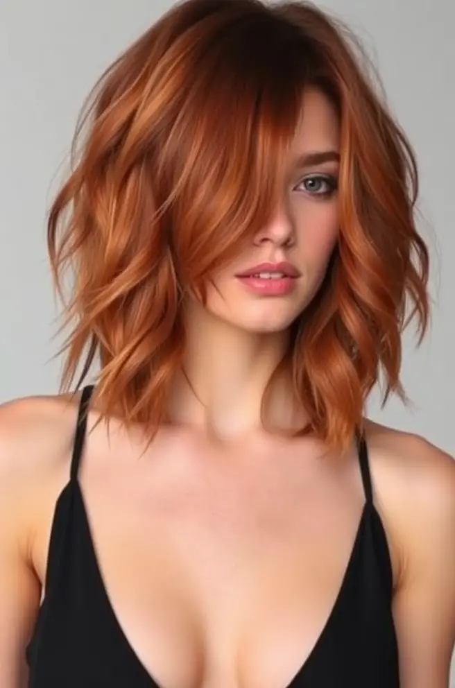 Radiant Copper Hair Color for Ombre Styles