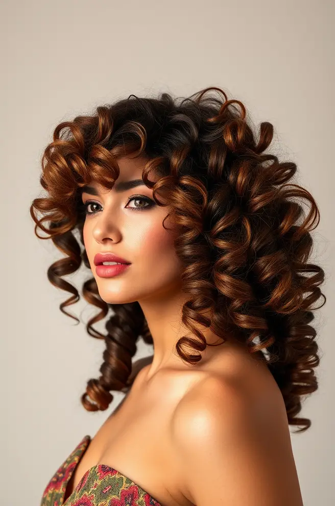 Radiant Vintage Curls for 2A Hair