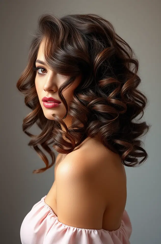 Romantic Loose Curls from a Perm Fashion