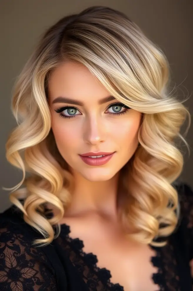 Romantic Vintage Waves for 3A Hair