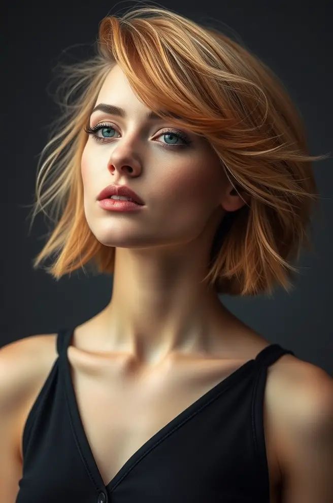 Short Strawberry Blonde Hair for a Fresh Look