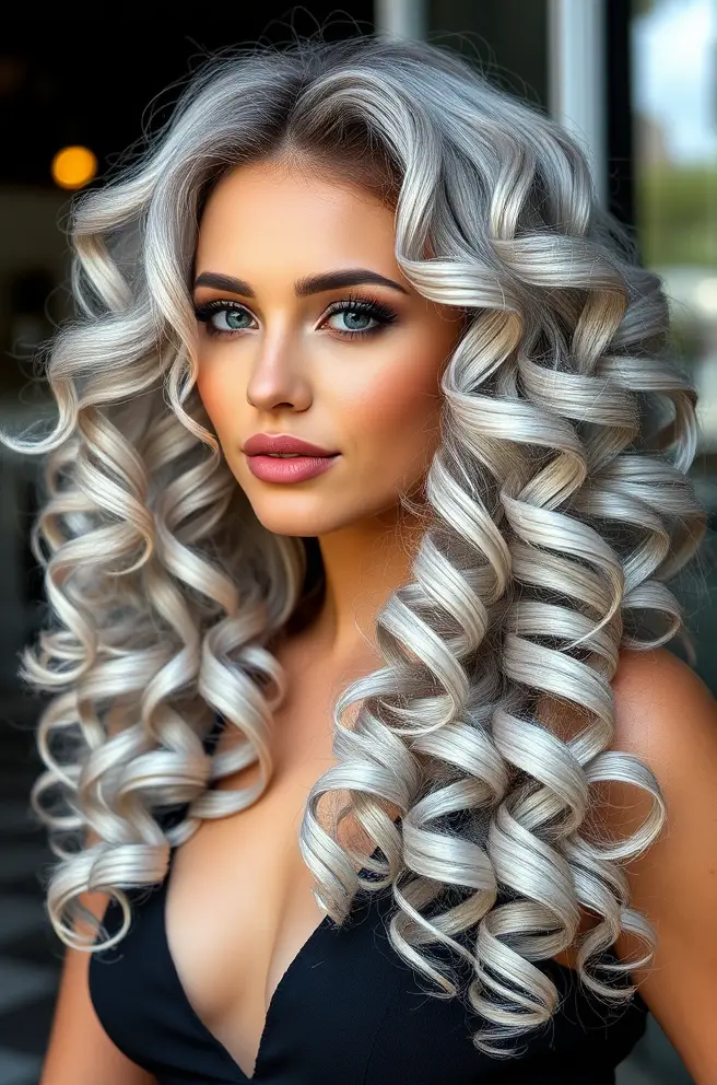 Silver Curls for Enchanting Volume