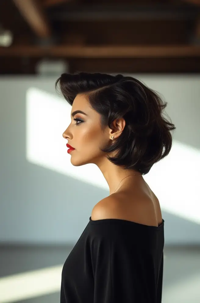 Sleek Curly Hair Fade with Long Top