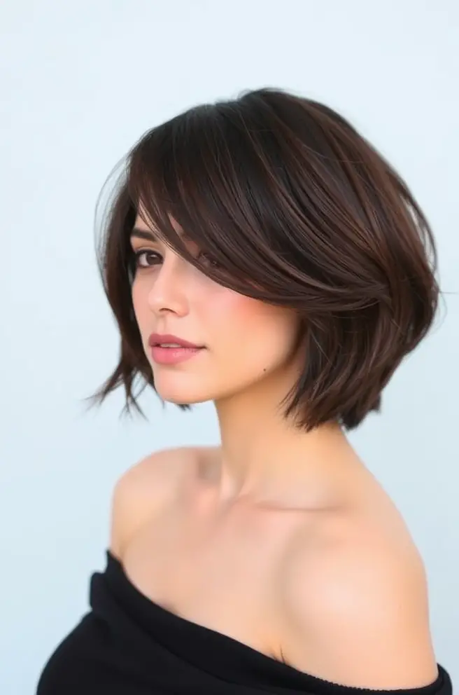 - Sleek Lob Hair Style: Elevate Your Short Hair