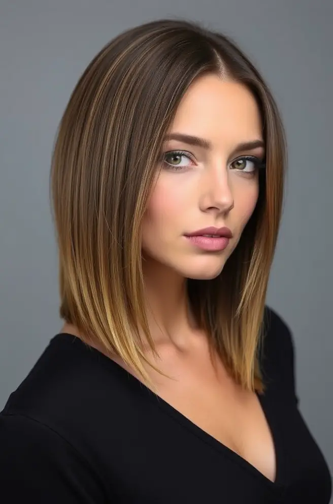 Sleek Low Taper Straight Hair for Everyday Style