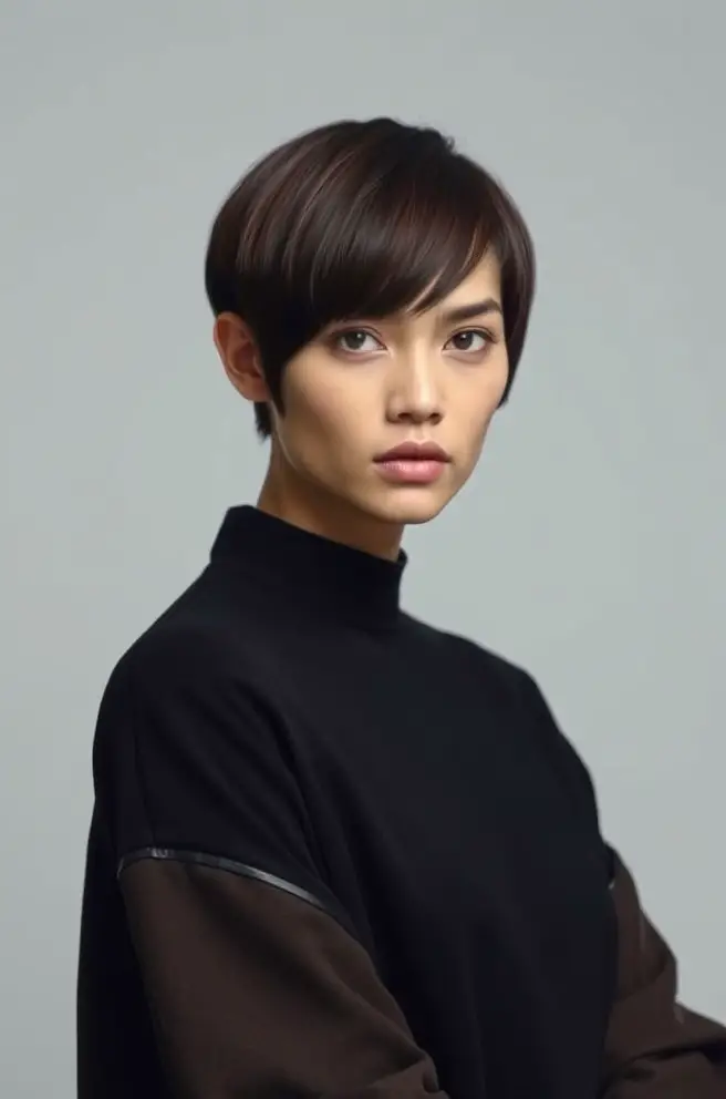 Sleek Straight Short Hair Cut Inspiration