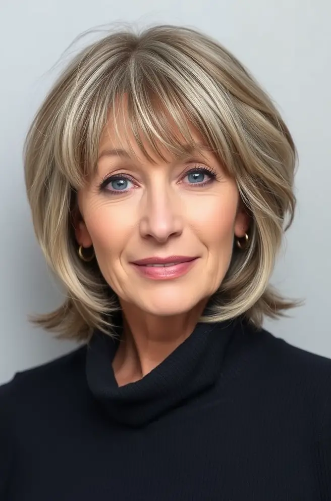 Soft Bangs for Women Over 60