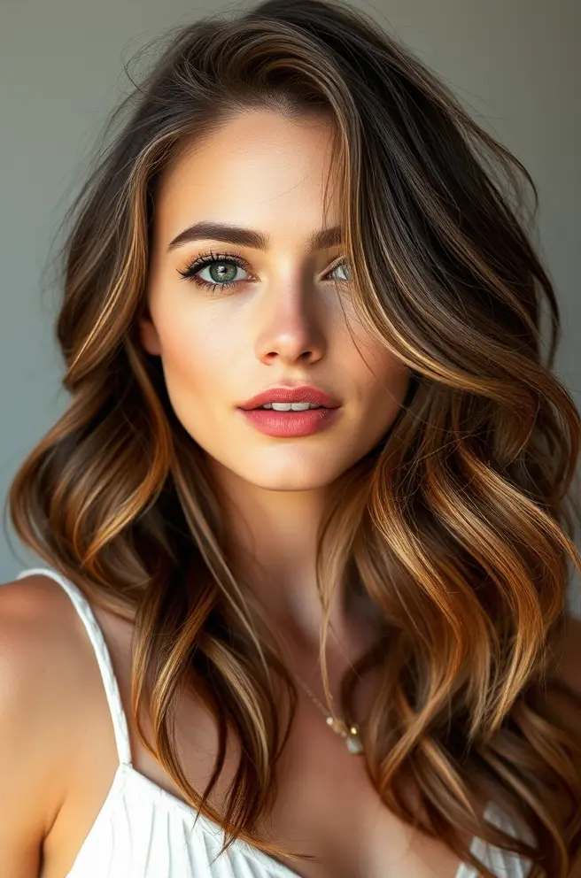 Soft Layered Hair with Beachy Waves for Effortless Vibes