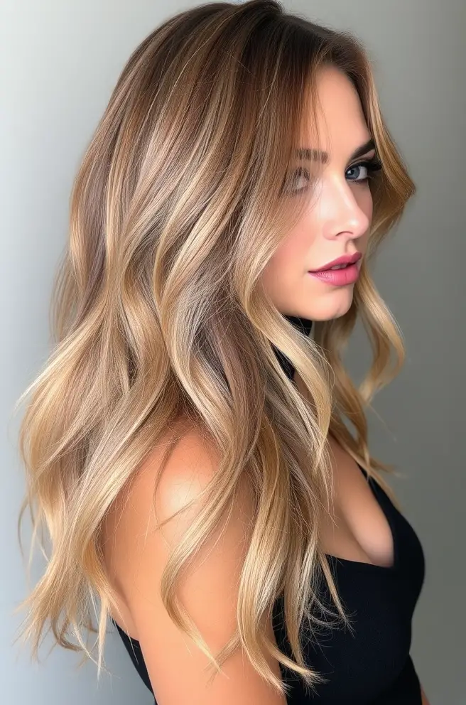 Soft Rose Gold Balayage Hair for a Feminine Touch