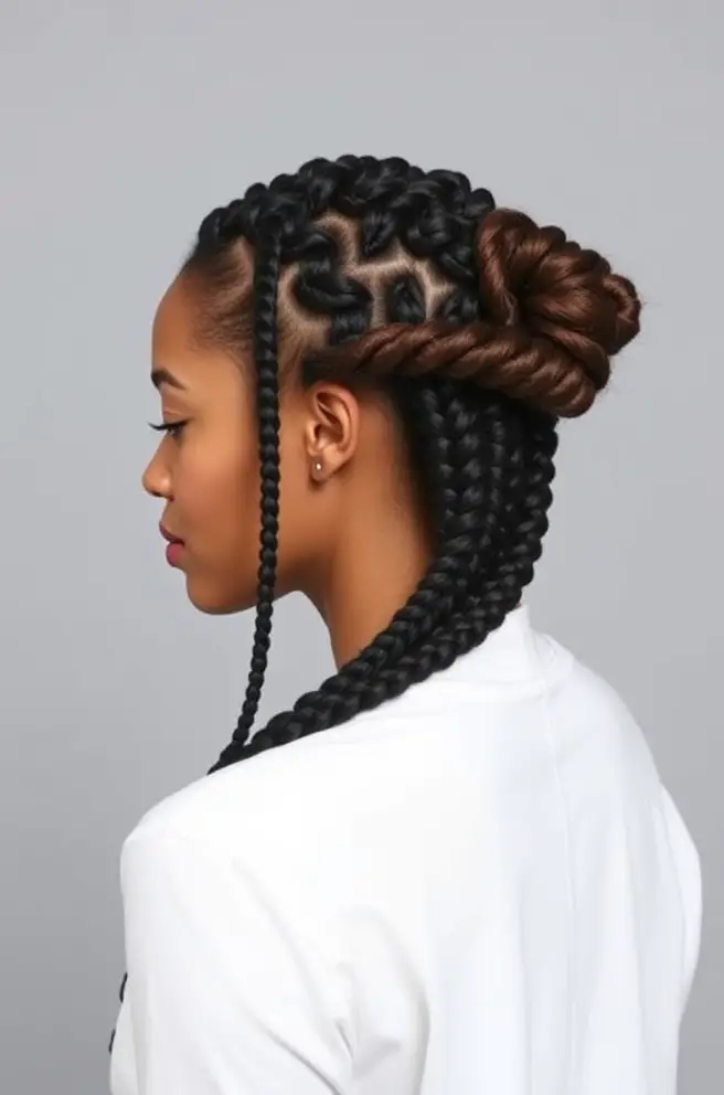 Stylish Braided Styles for 4A Hair