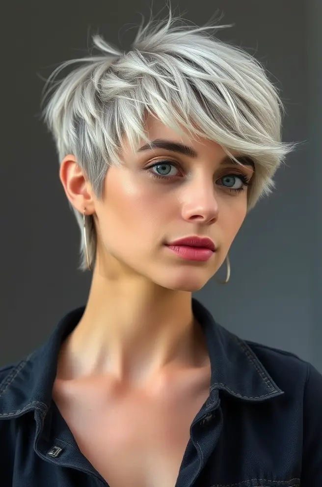 - Textured Short Hair Style for a Casual Vibe