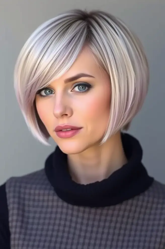 - Timeless A-Line Bob Short Hair Style