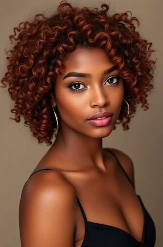 Trendy Edgar Hairstyle for Curly Hair