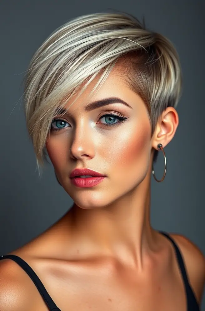 Trendy Pixie Short Hair Cut for Women