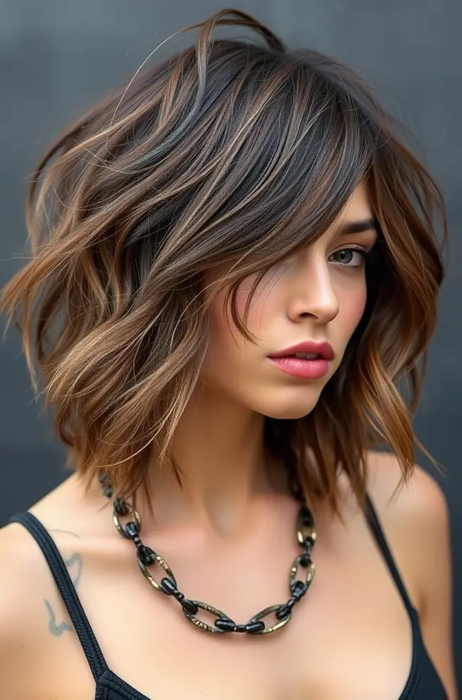 Trendy Waves Hair: Edgy Undone Waves for an Urban Style