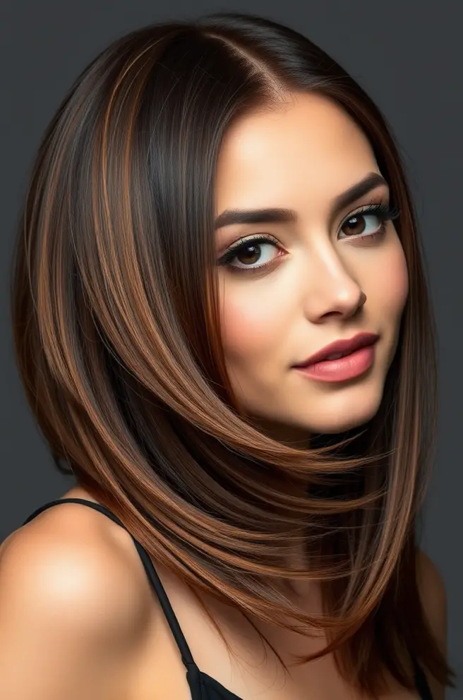 Unique Brown Hair Highlights for a Modern Edge